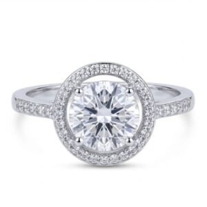 Platinum Round Diamond Ring